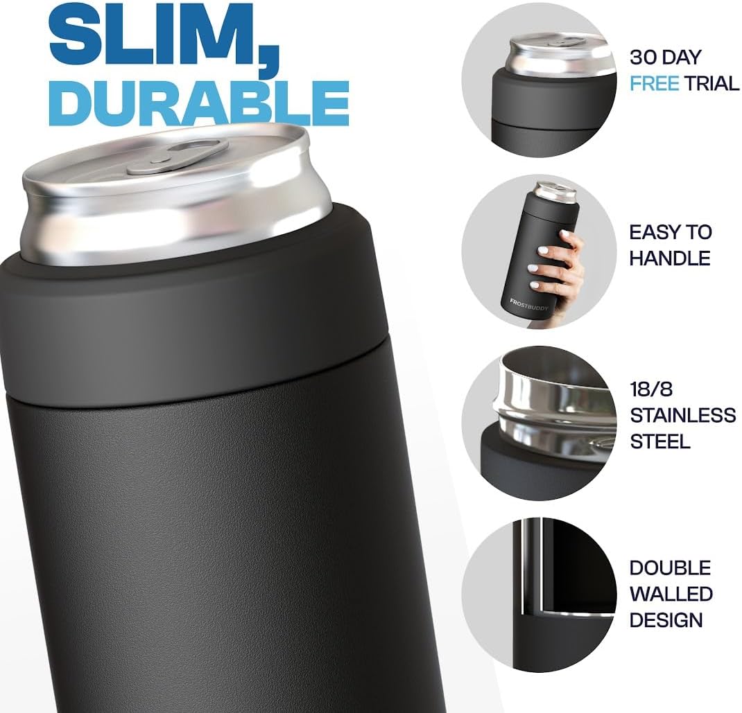 Enfriador universal para latas 7.5-12oz acero inox aislado