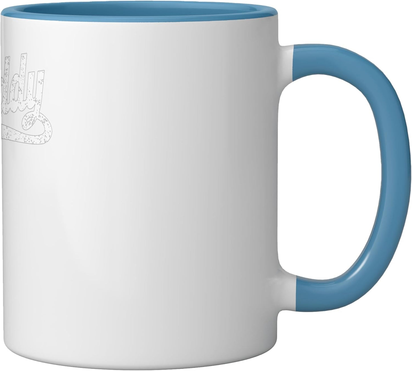 Taza Cerámica Papa y Papá Azul/Blanco