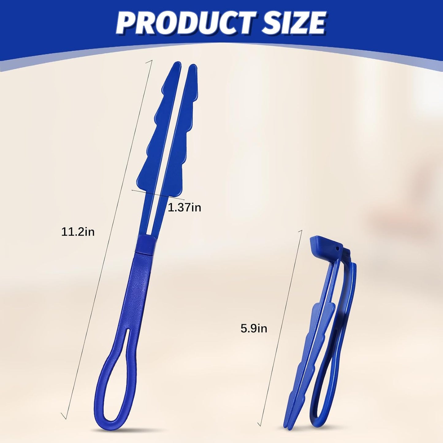 Mango extensor trapeador ajustable azul
