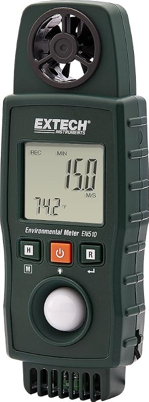 Medidor ambiental EN510 10en1 con LCD retroiluminado