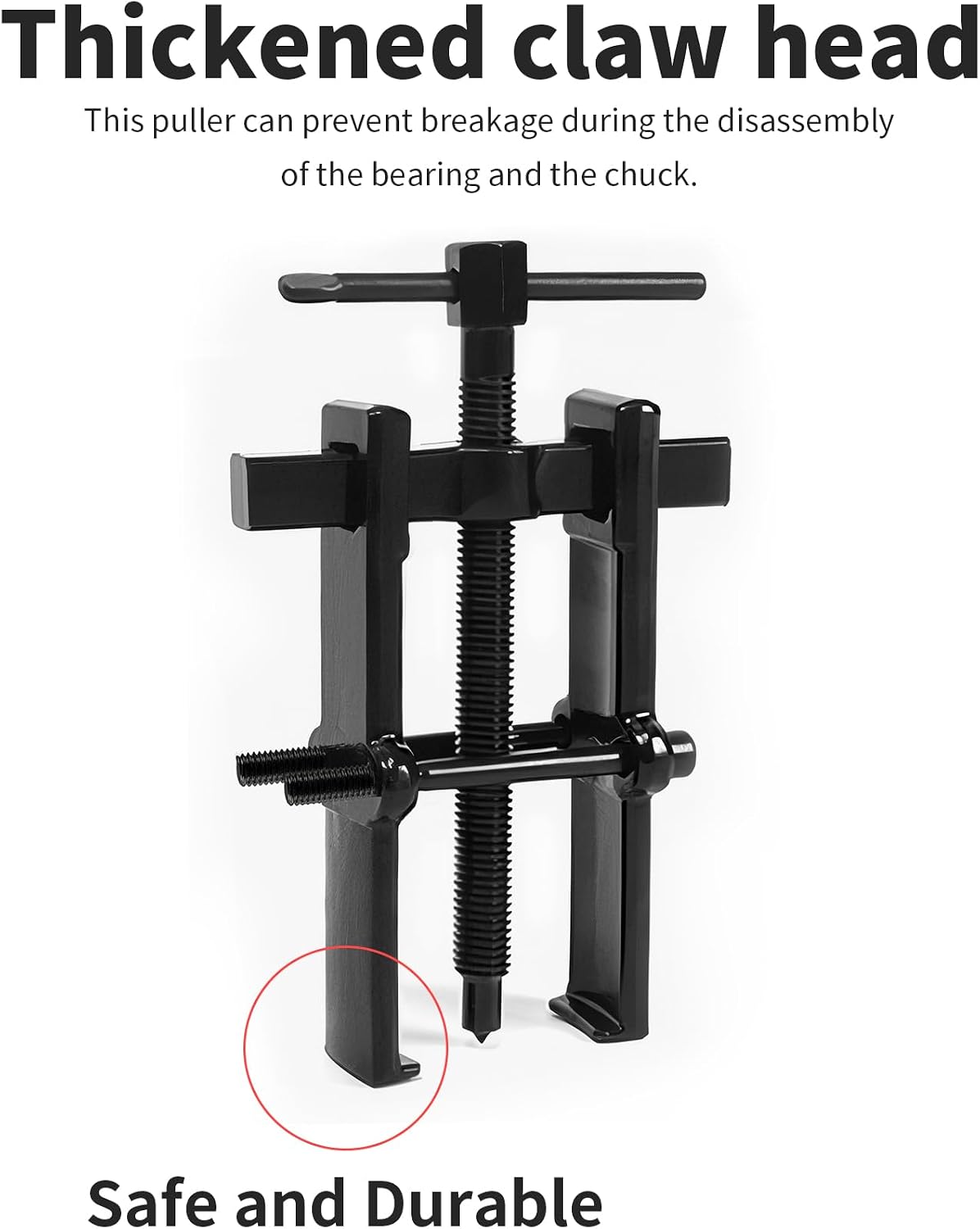 Extract. rodamiento 2.5" universal tornillo T acero alto