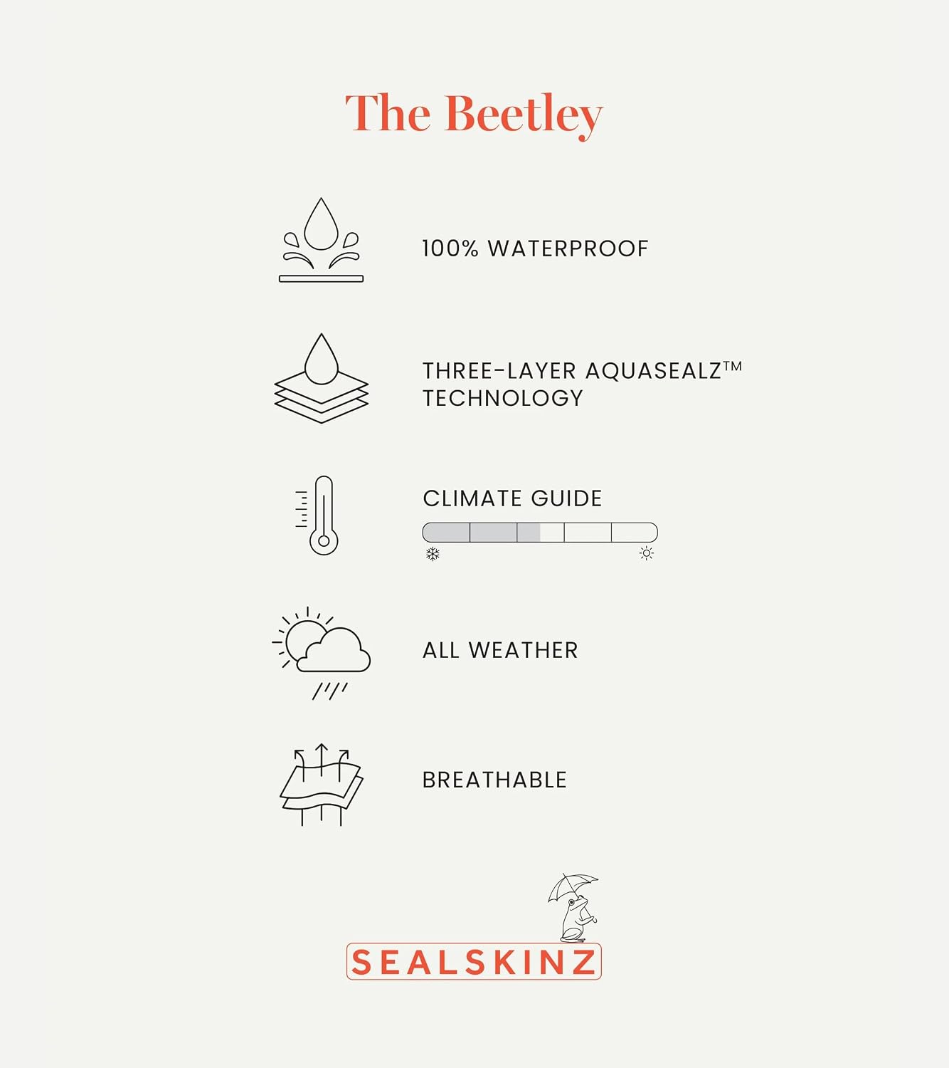 Gorro de lluvia Beetley impermeable para todo clima