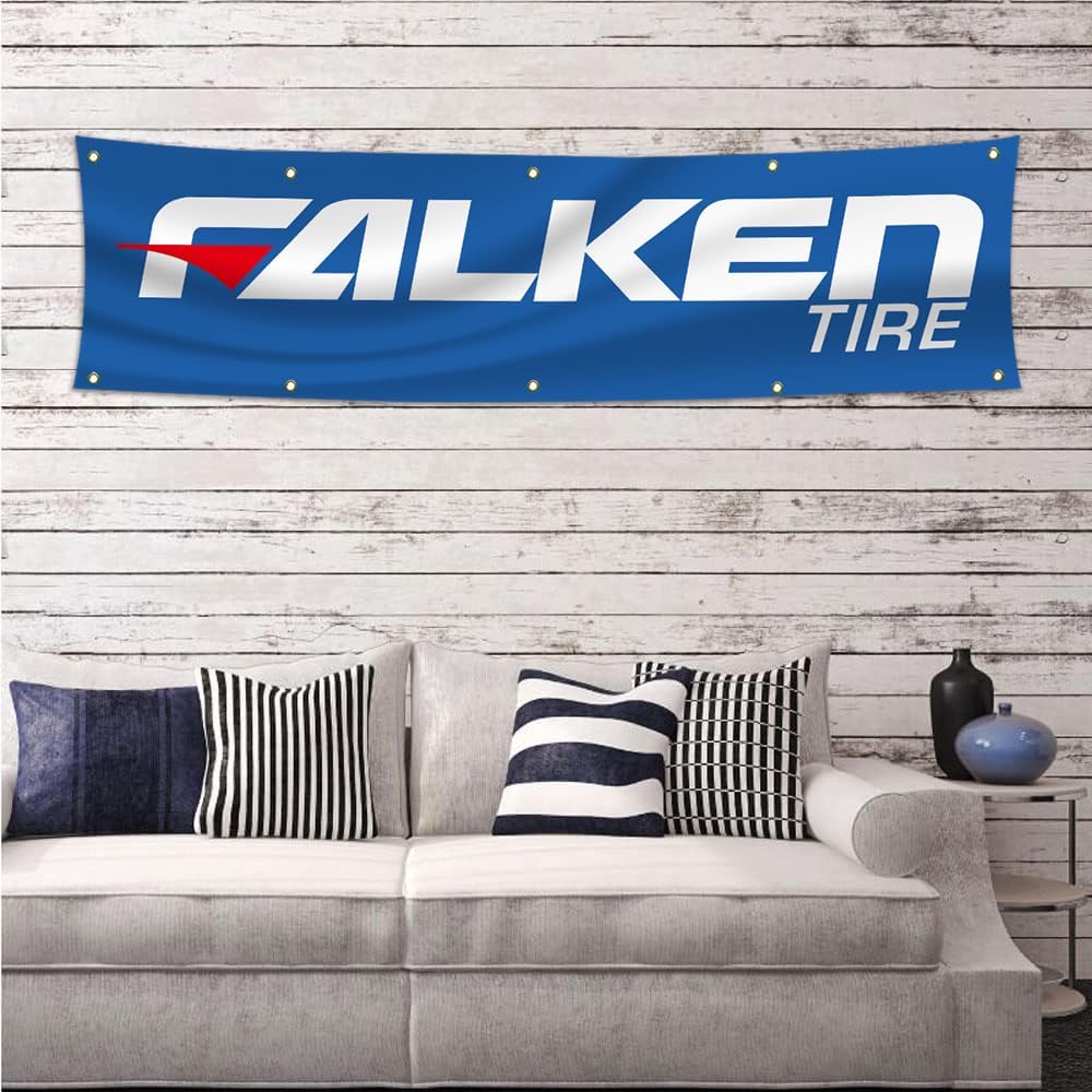Bandera neumáticos 2x8ft tapiz garaje cueva hombre