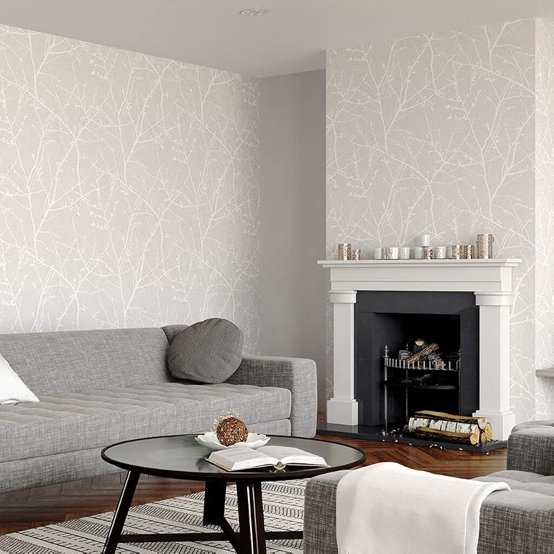 Papel pintado gris 33-274 Innocence