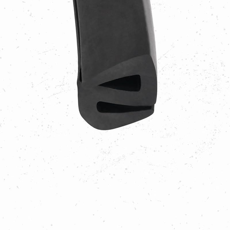 Sello goma vidrio forma S para tableros eléctricos 25 ft