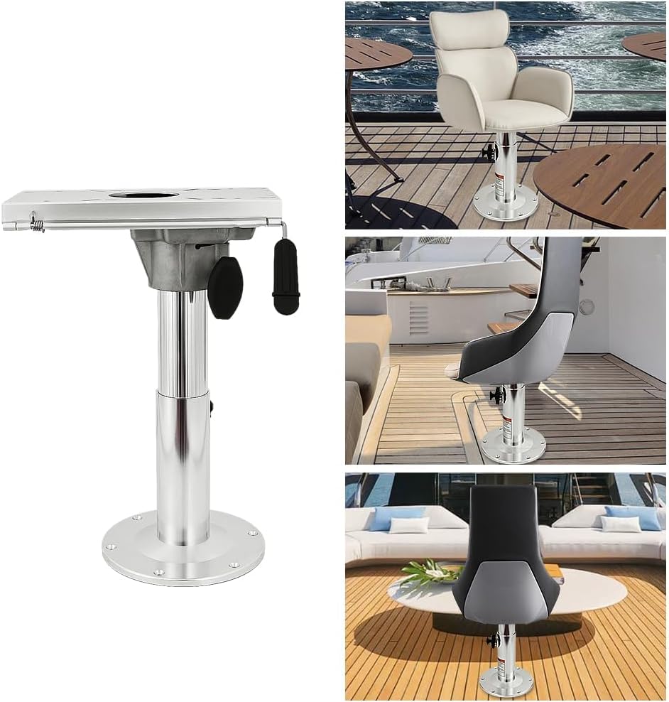 Base bloqueo asiento barco ajustable 13-19pulg