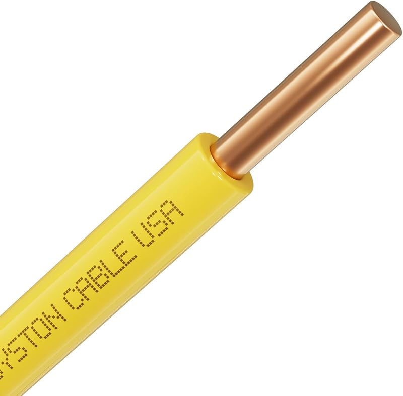 Cable trazador 14 AWG cobre sólido amarillo