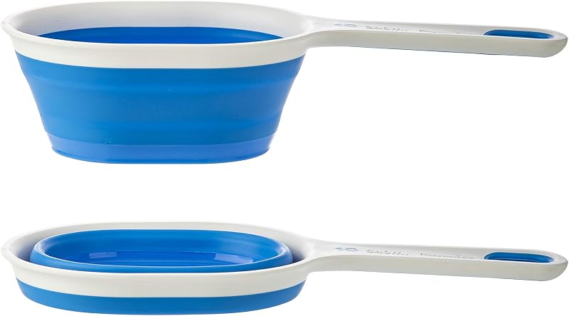 Juego 5 Tazas Medidoras Plegables Ahorran Espacio