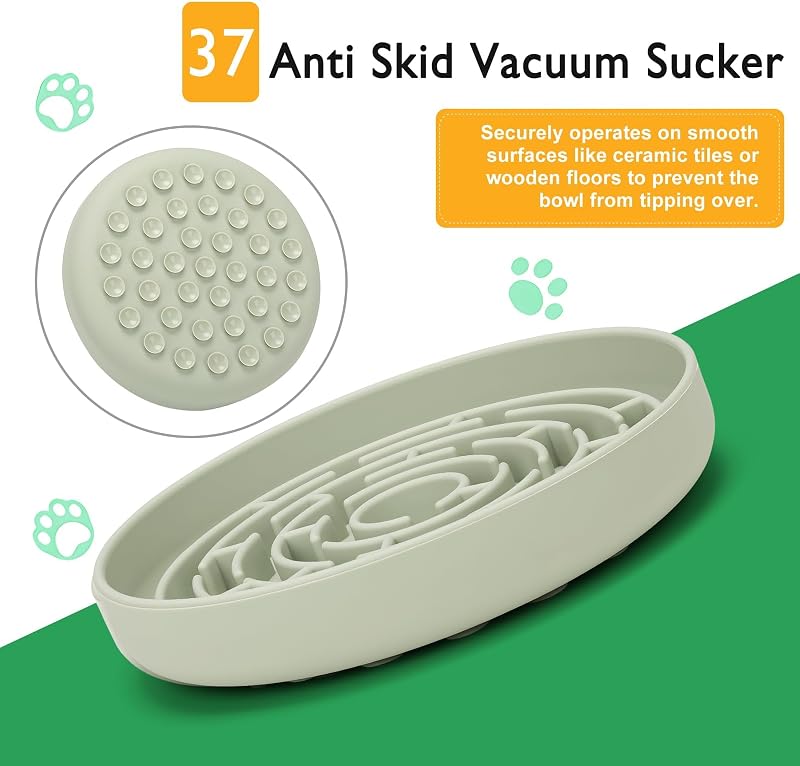 Cuencos silicona perros comederos succión laberinto tapete lamer