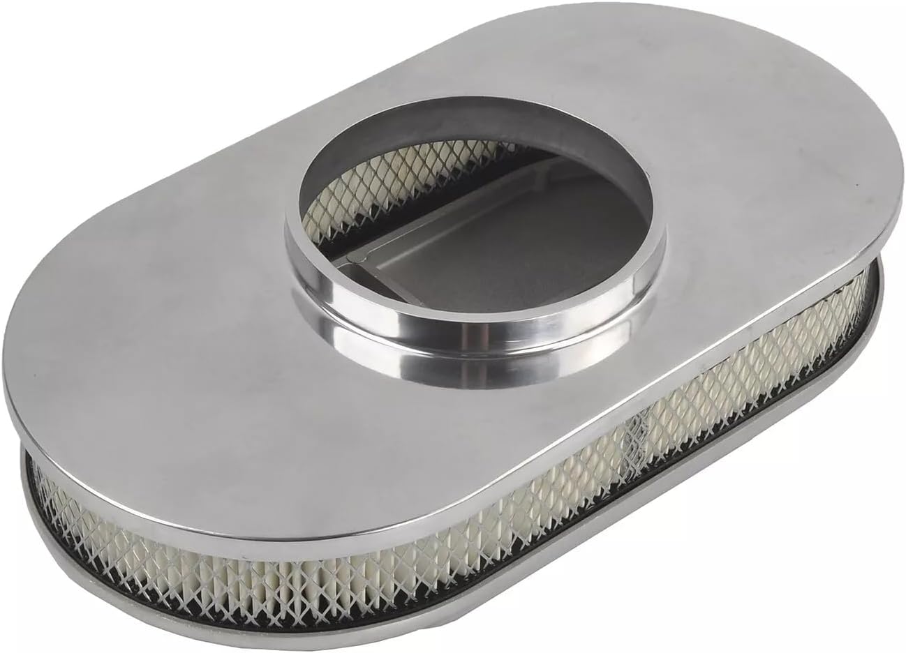Limpiador aire aluminio aletas ovaladas 15" comp Chevy Ford