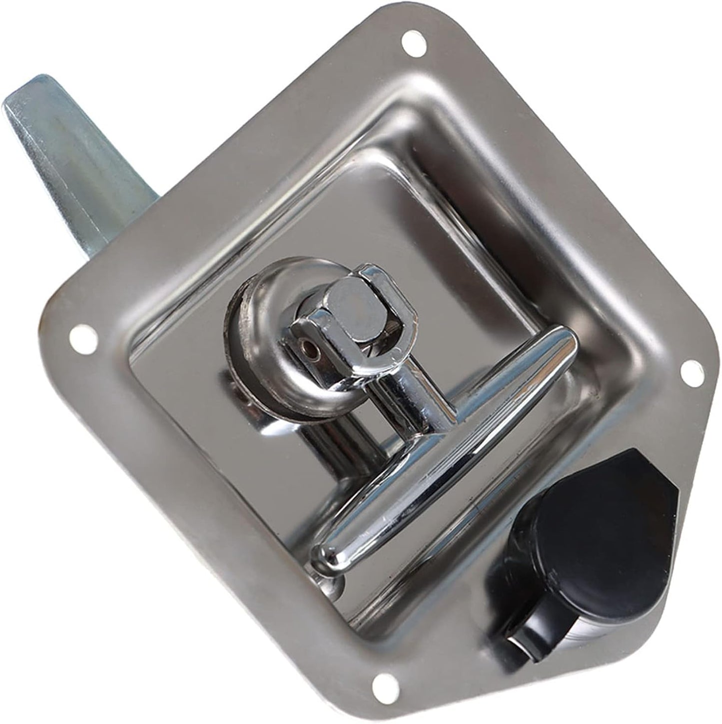 Cerradura puerta remolque T acero inox 2 Uds