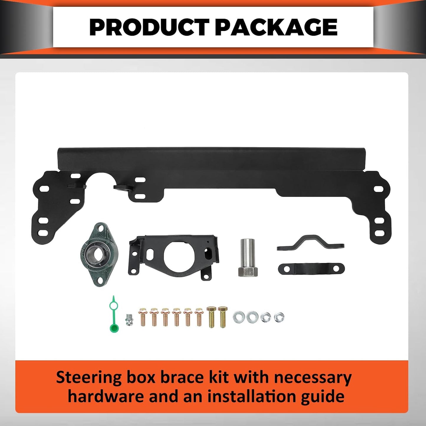 Soporte caja dirección comp Cherokee XJ 84-01 acero negro