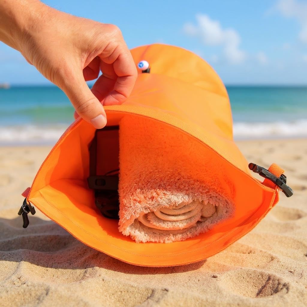 Boya natación señal naranja para adultos y niños