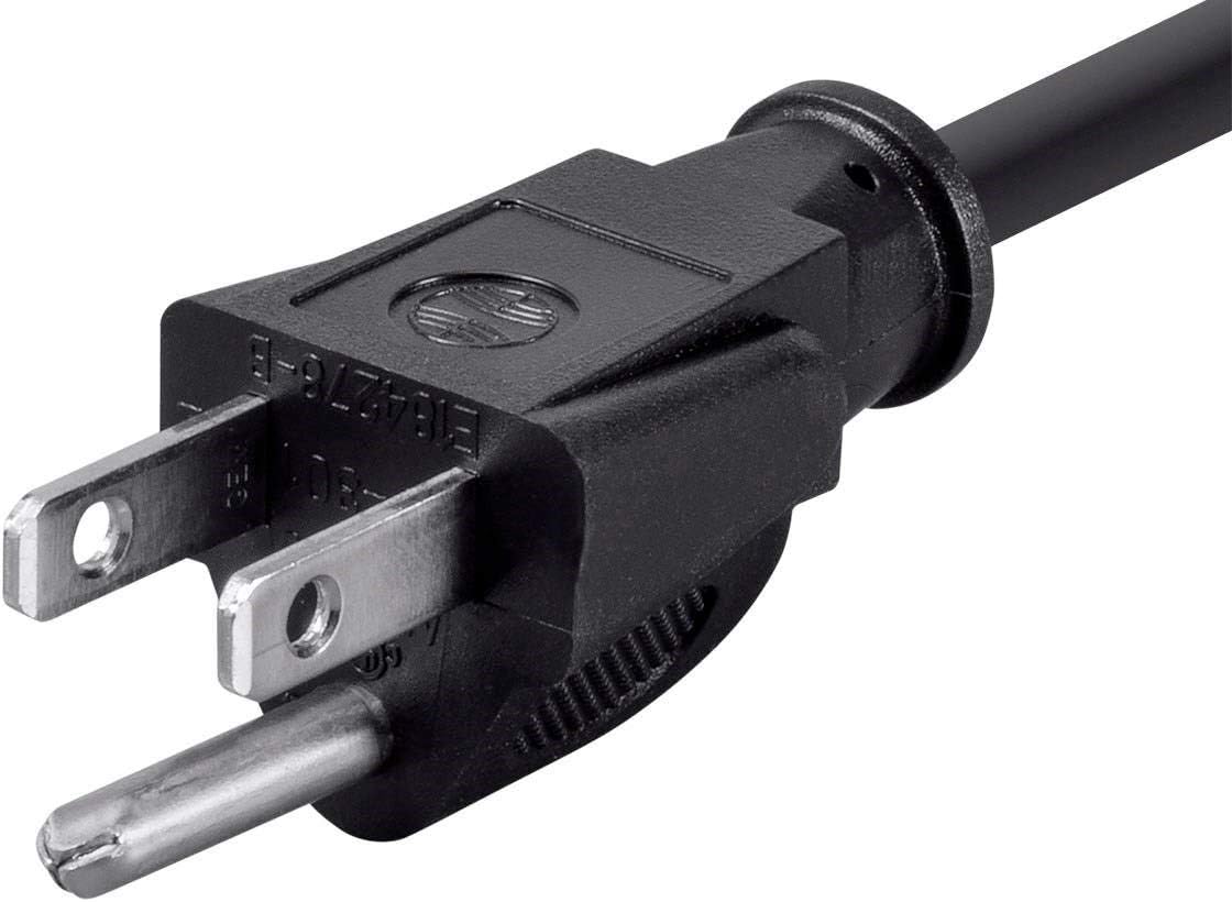 Cable alimentación PC 25pies 3 conductores 10A NEMA