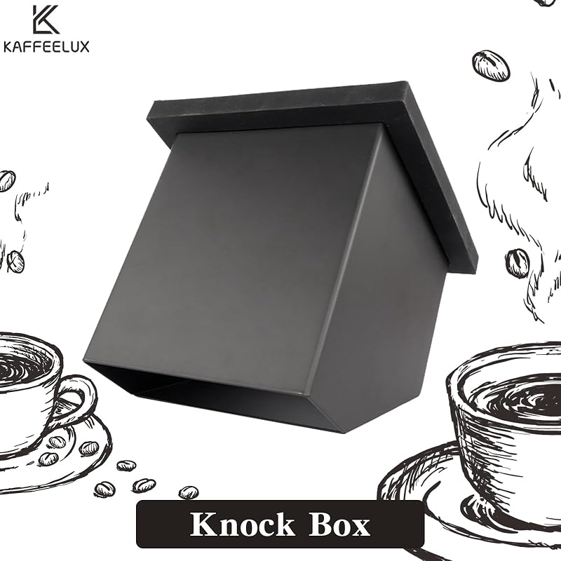 Canaleta acero inox para café expreso con cubo basura