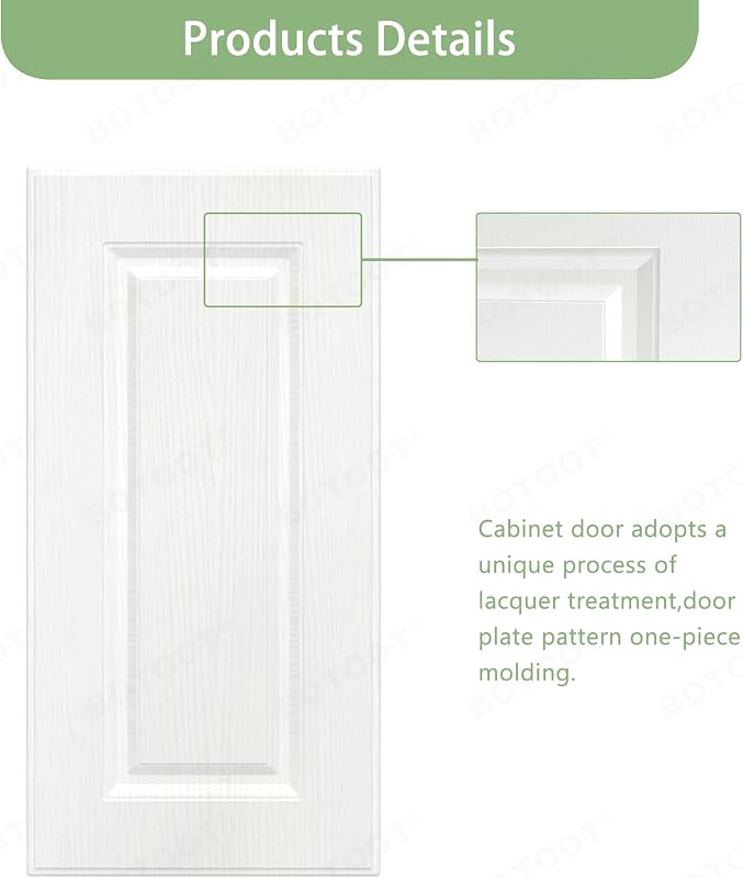 Puertas gabinete 29" alto textura blanca 14.5" ancho