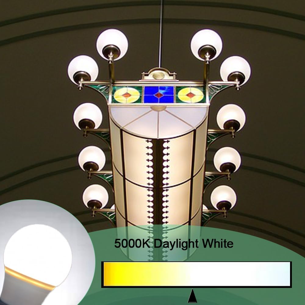 6 Bombillas LED A15 6W 120V Base E26 Luz Blanca Día