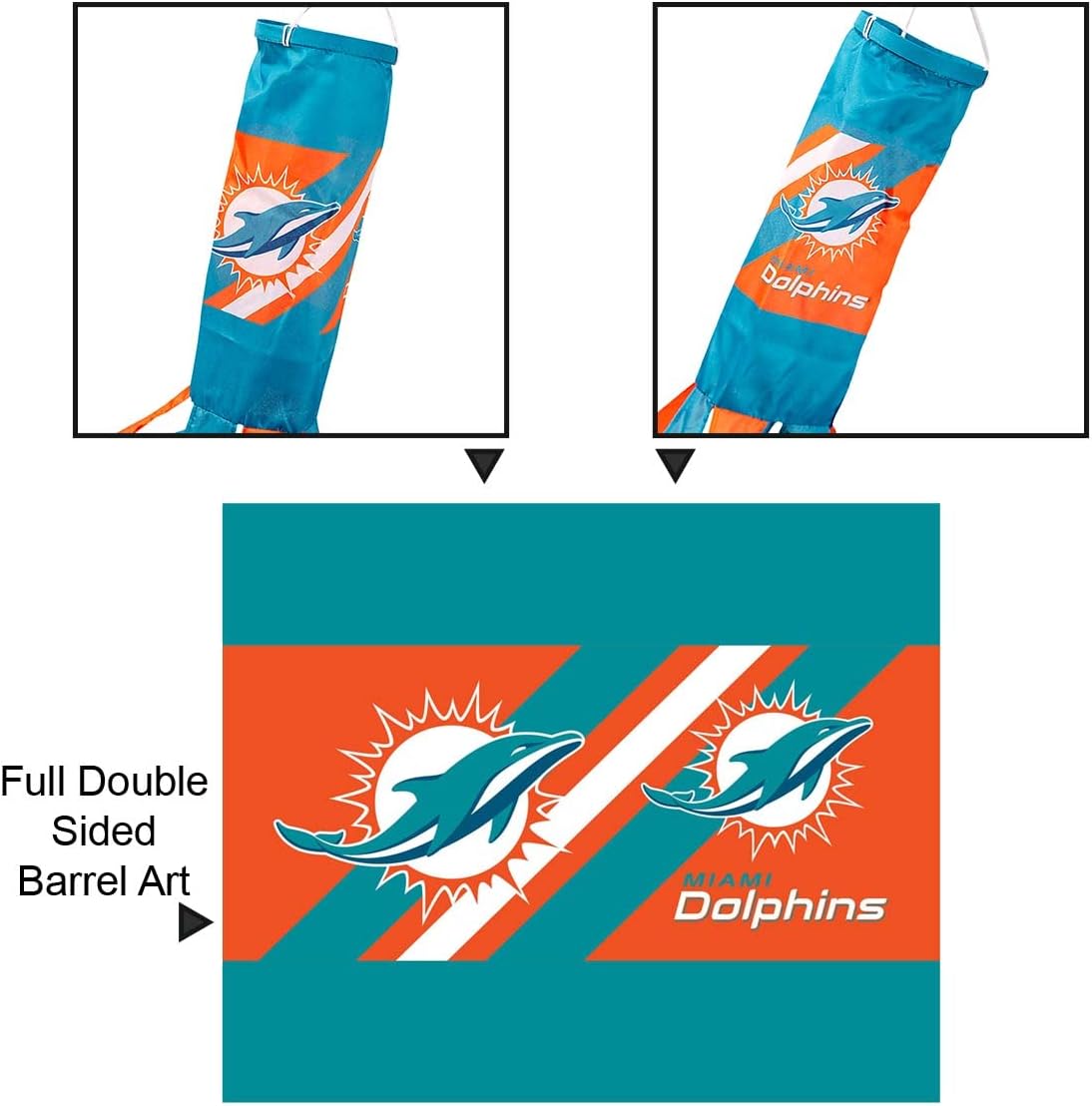 Manga viento equipo Miami Dolphins