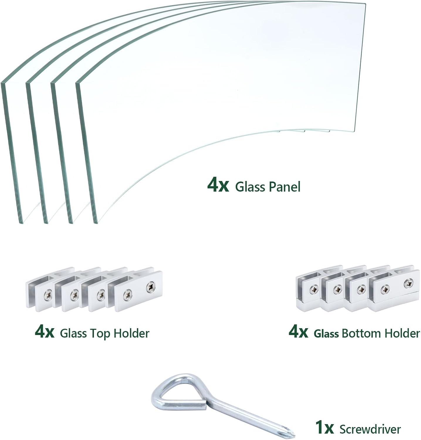 Protector viento vidrio templado 23pulg mesa fogata