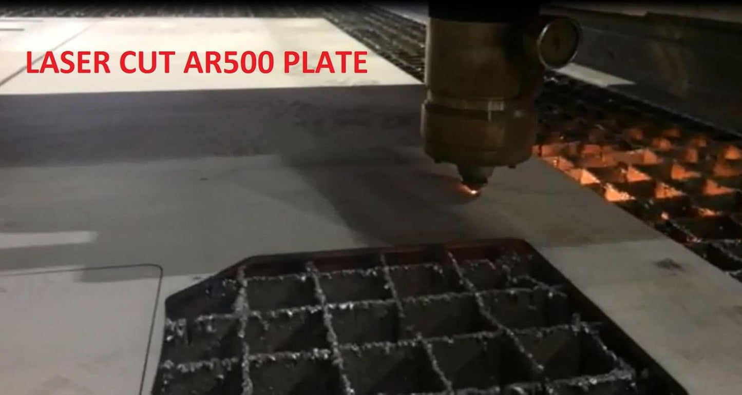 Set 4 AR500 acero 8x3/8" para disparo láser
