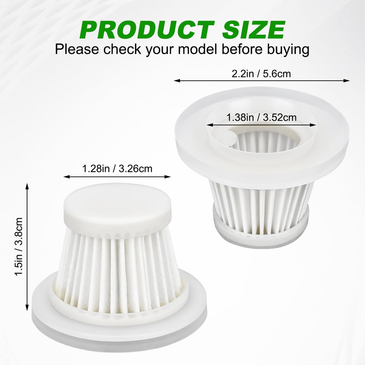 Filtro HEPA repuesto para aspiradora KMM LT-117C set 12