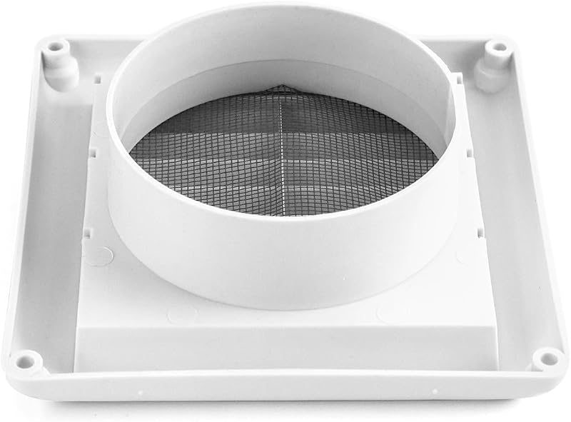 Set 8 fundas ventilación 4" blancas secadora