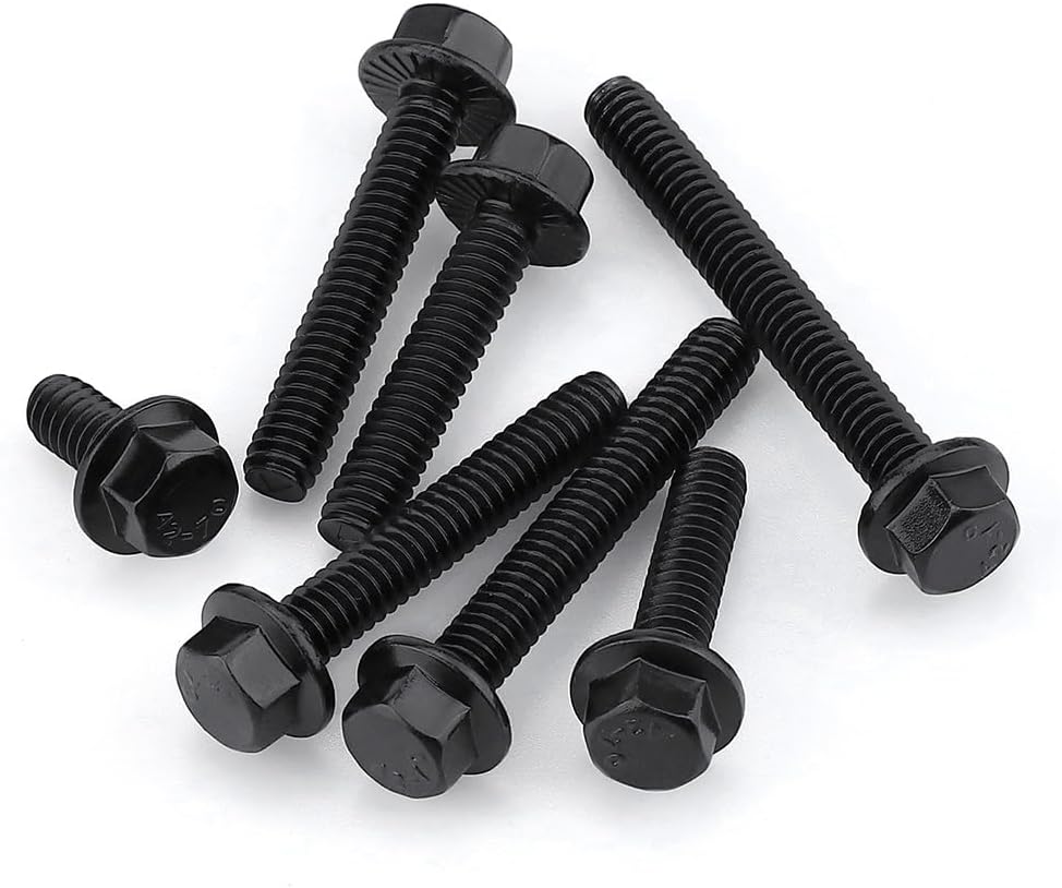 10 Pzas Perno Hexagonal Acero Inox 304 Rosca Completa Negro
