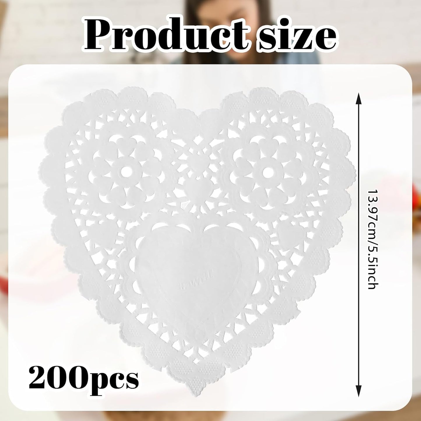 200 Tapetes Corazón Manualidades Decoración 6pulg