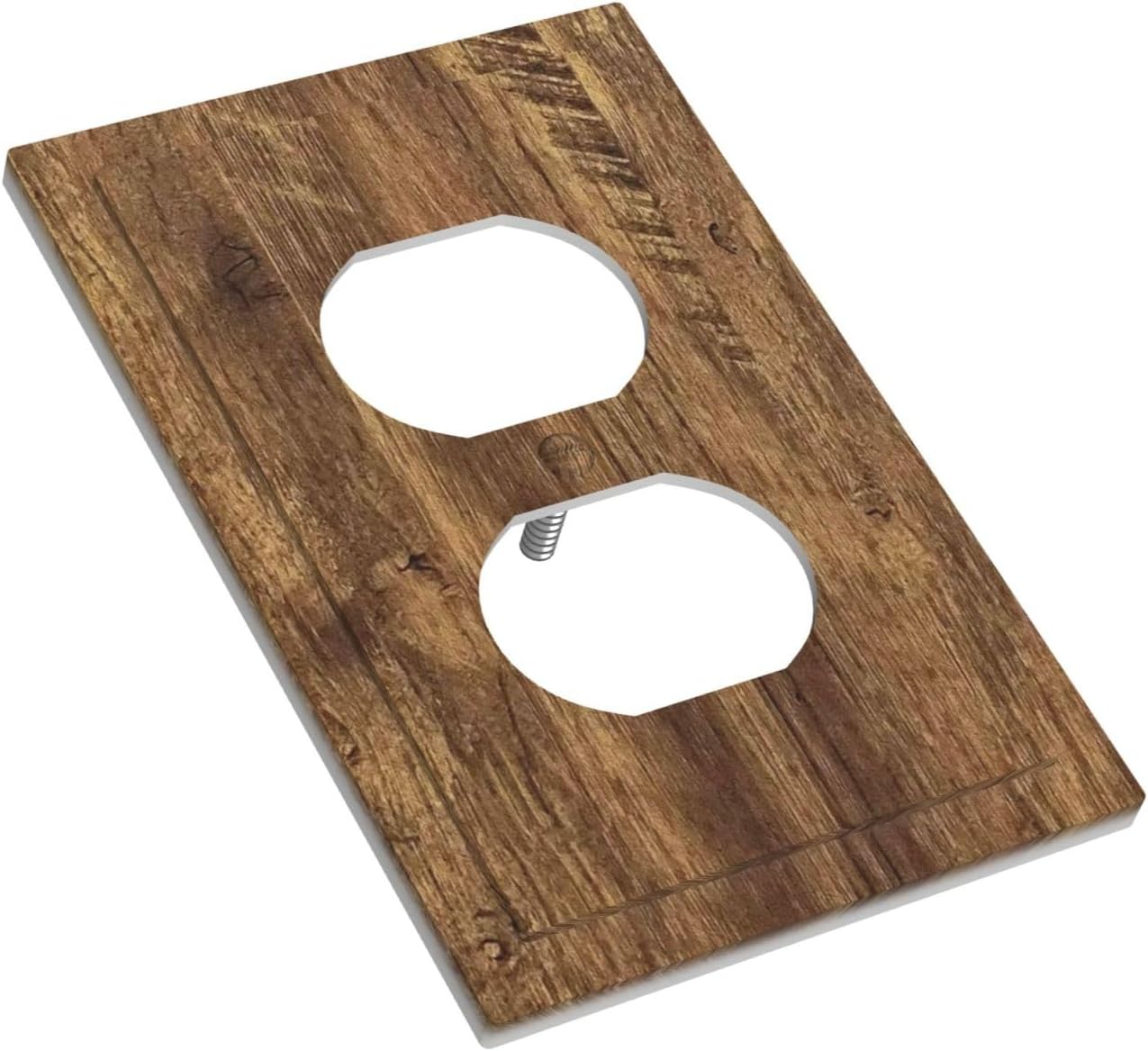 Placa eléctrica madera rústica vintage para pared