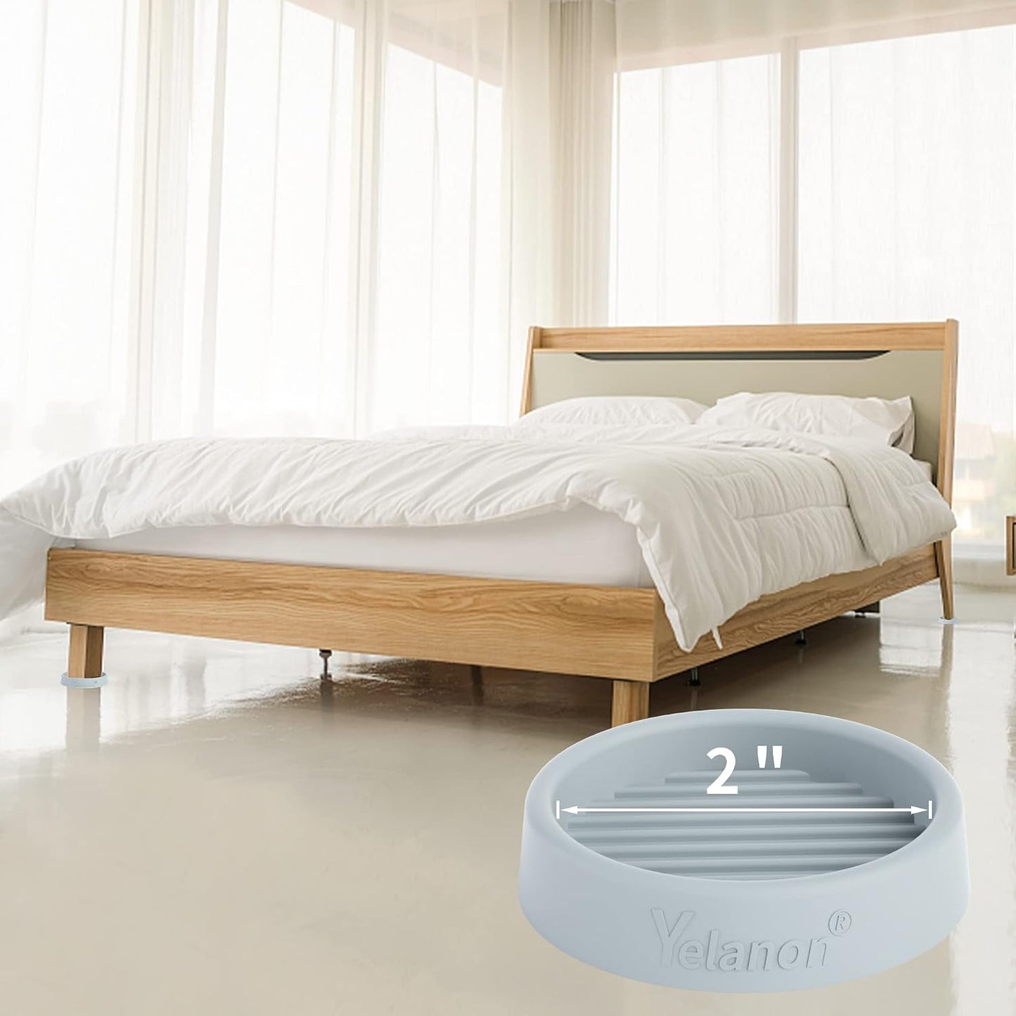 Posavasos antideslizantes para muebles 8 pzas 2pulg