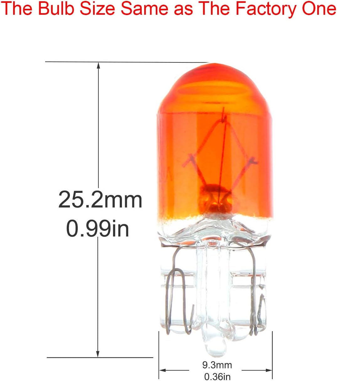 Pack 20 Bombillas Halógenas T10 12V 5W Blanco Cálido