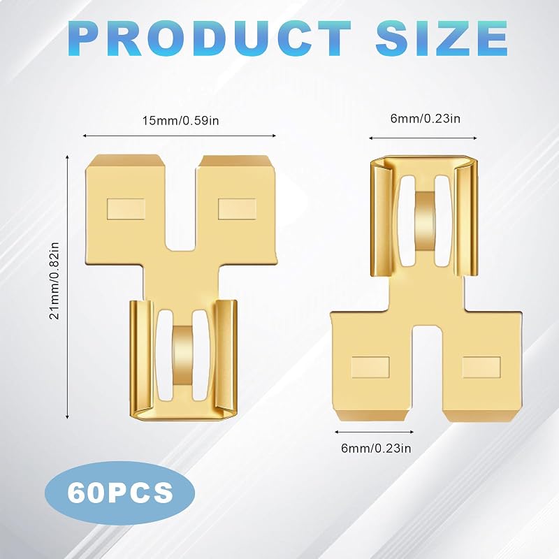60 Pzas divisor terminal pala doble conector automotriz
