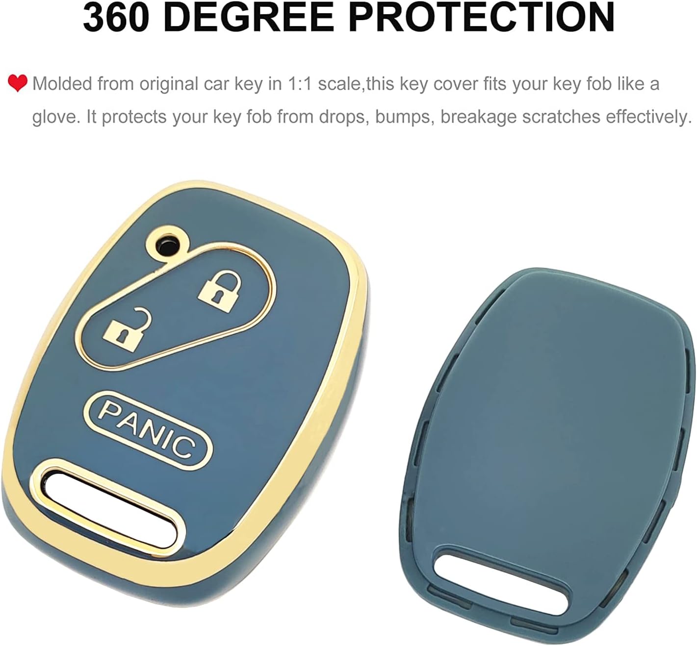 Funda llavero Honda TPU suave para llave coche azul