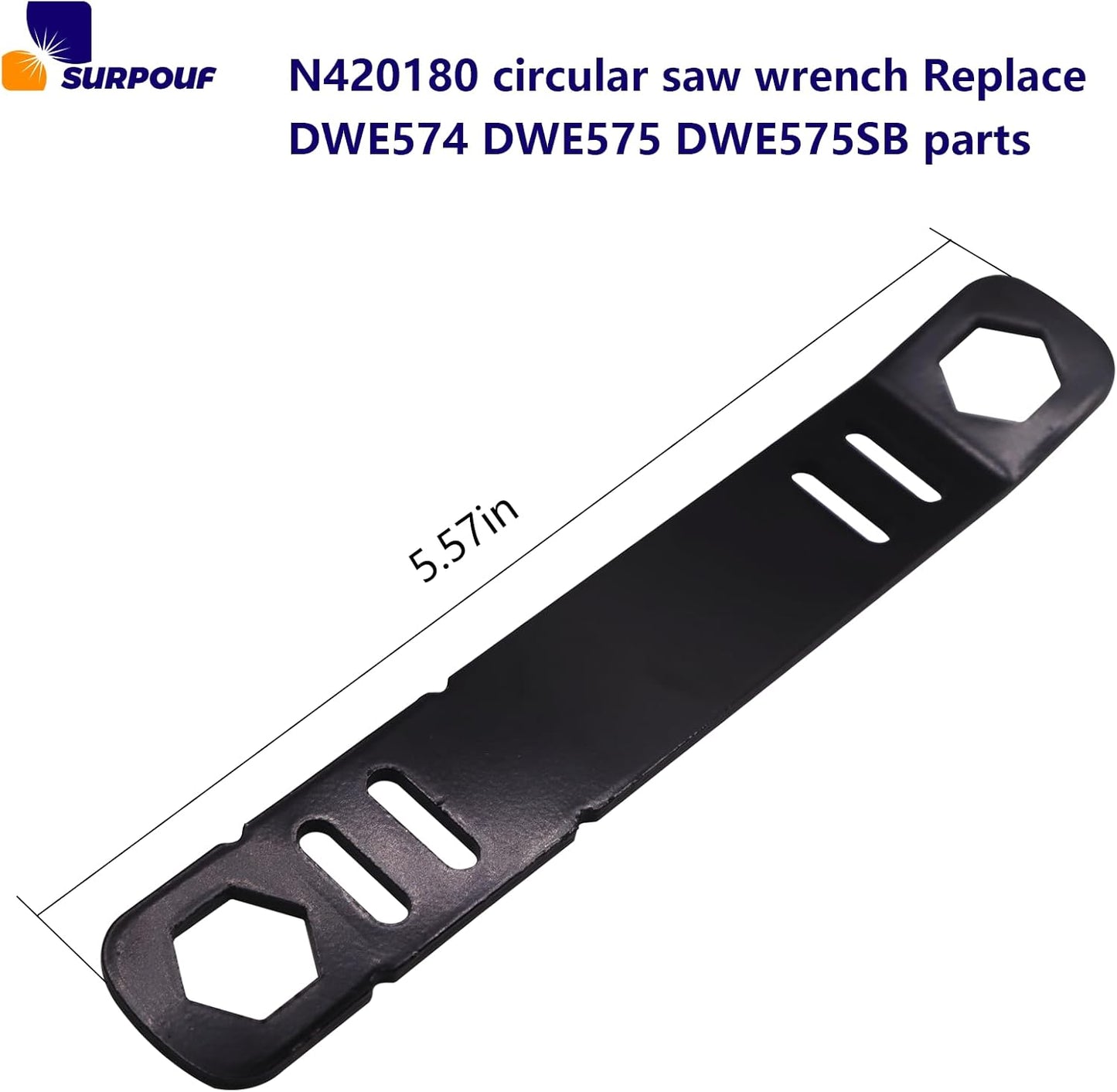Llave sierra circular 60V 7.25pulg repuesto DWE574 DWE575SB 2 Pzas