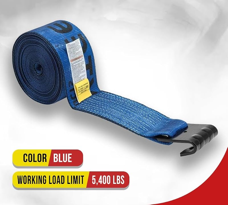 4 Correas Cabrestante 4" x30ft Azul WLL 5400lb