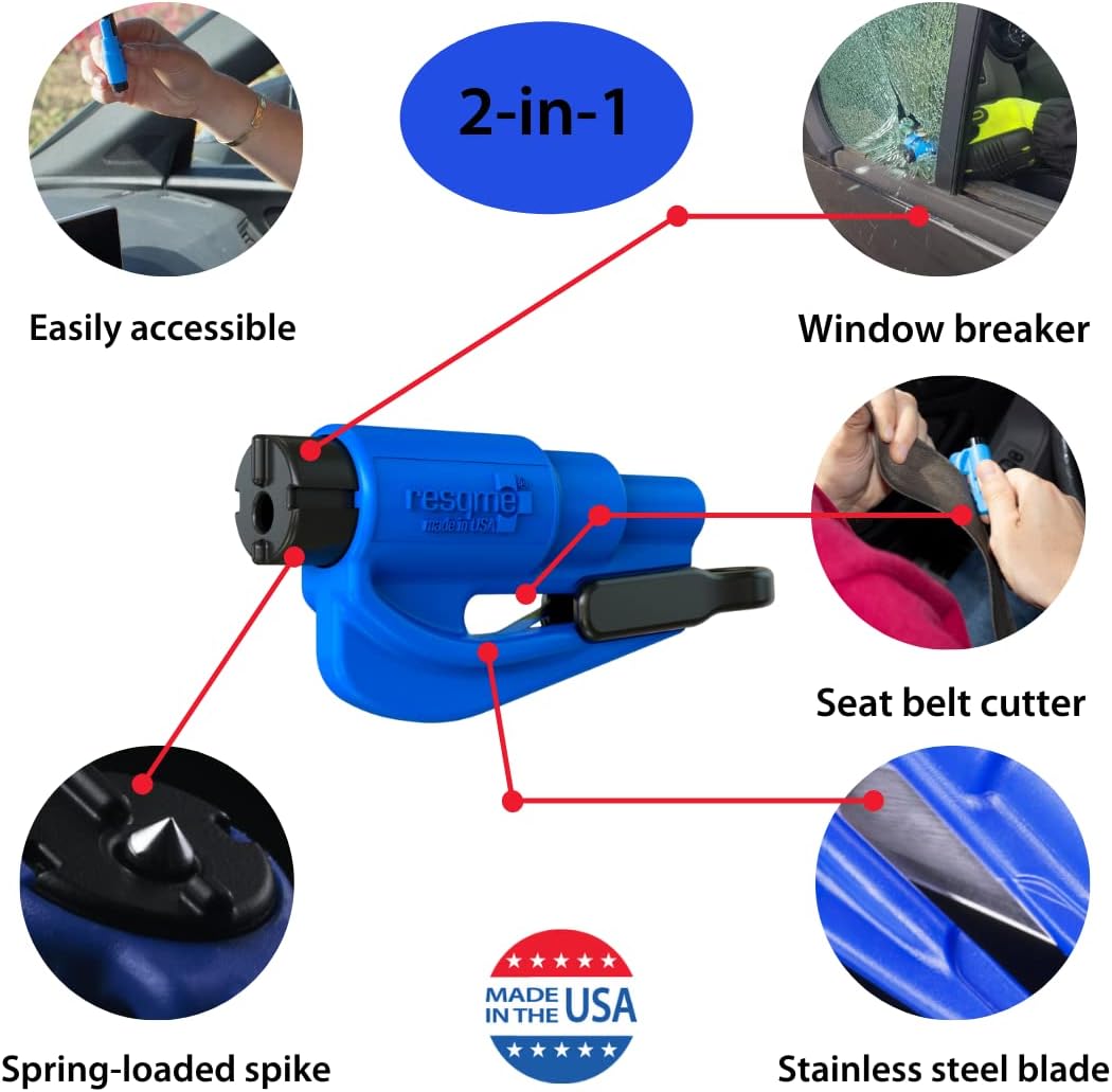 Llavero emergencia coche cortador cinturón rompevanas set 2