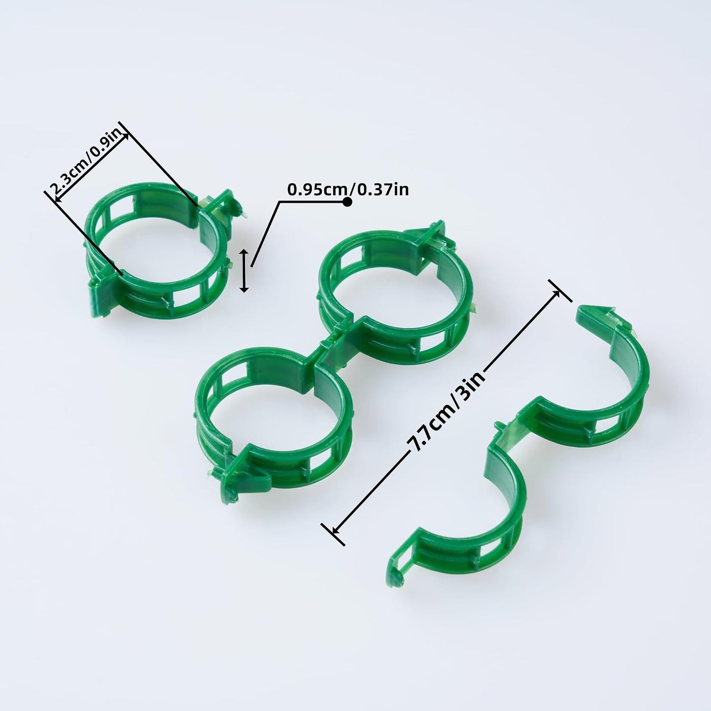 300 Pzas Clips Plástico para Plantas Trepadoras y Uvas
