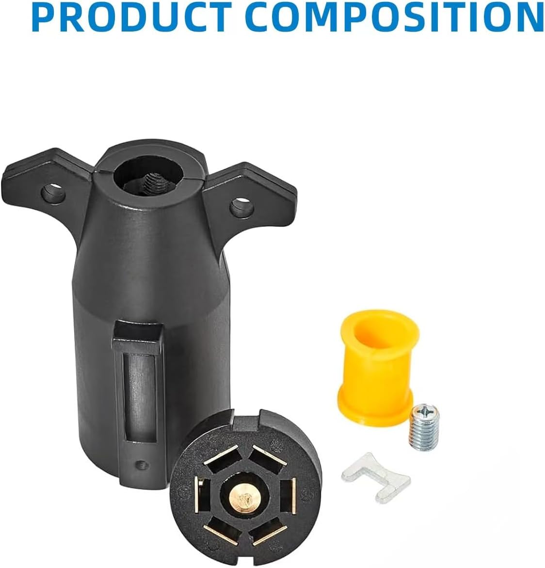 Enchufe remolque 7 pines conector cuchilla para caravana bicicleta