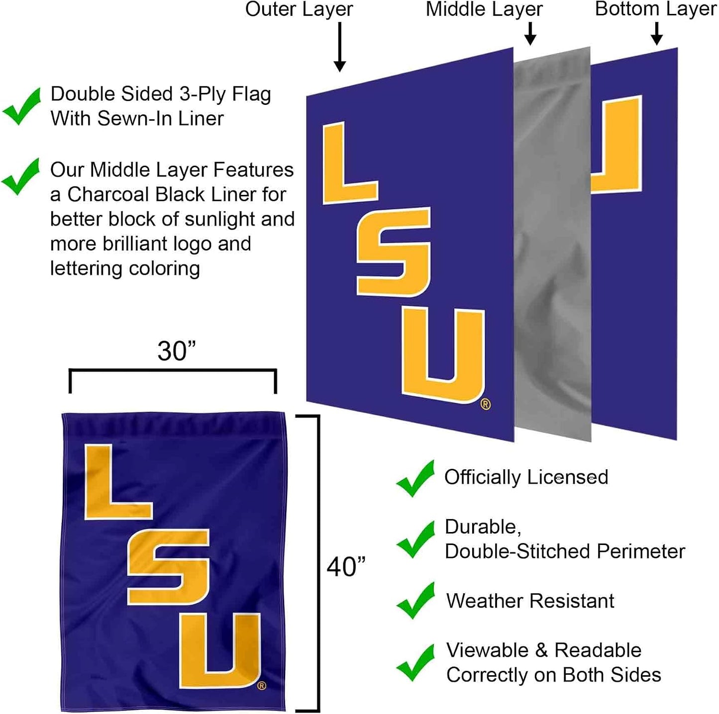 Bandera casa Tigres LSU