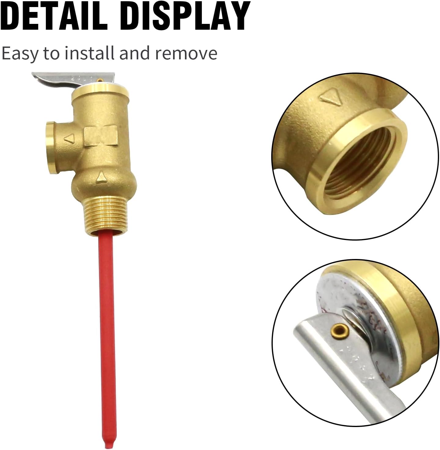 Válvula alivio 1/2" 150PSI repuesto Camco G10-1E