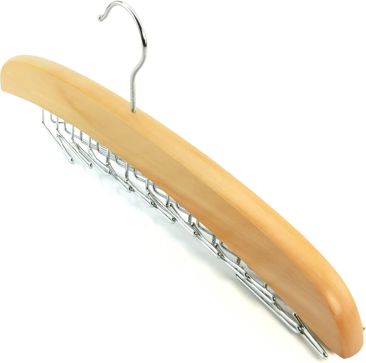 Estante colgador madera 24 ganchos plegables para corbatas