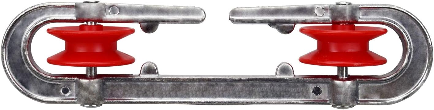 Polea separadora tendedero aluminio plástico plateado