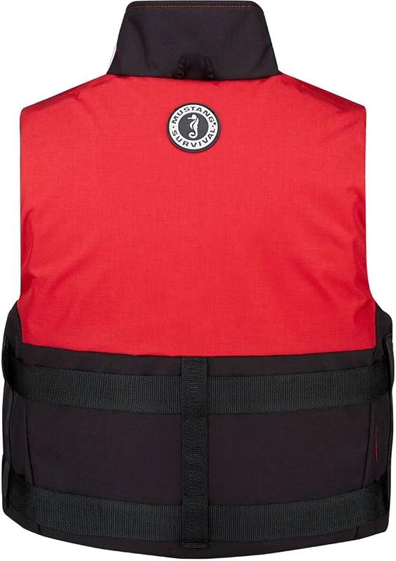 Chaleco espuma pesca rojo/negro talla XL