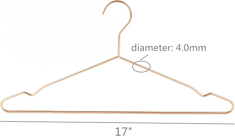 Percha metal 17pulg set 20 resistentes para abrigos trajes