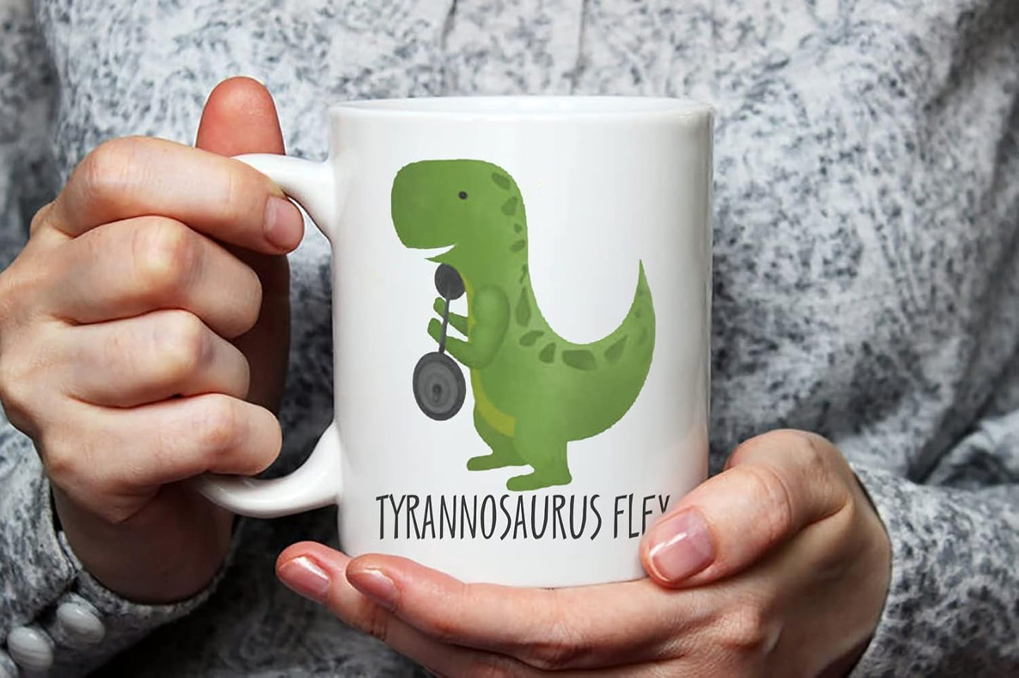 Taza entrenamiento T-Rex 11oz color blanco