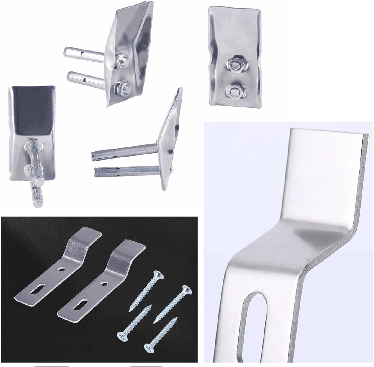 2 Pares Perchas Fregadero Pared Kit Gancho Baño Flotante