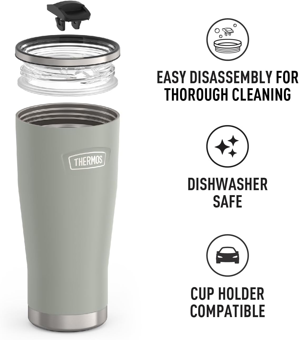 Vaso acero inox cierre deslizante 710ml River Rock
