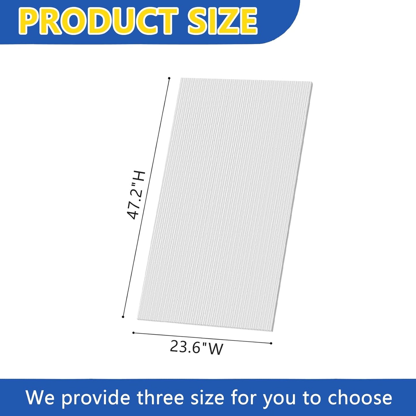 Paneles policarbonato doble pared para invernadero 47x23pulg