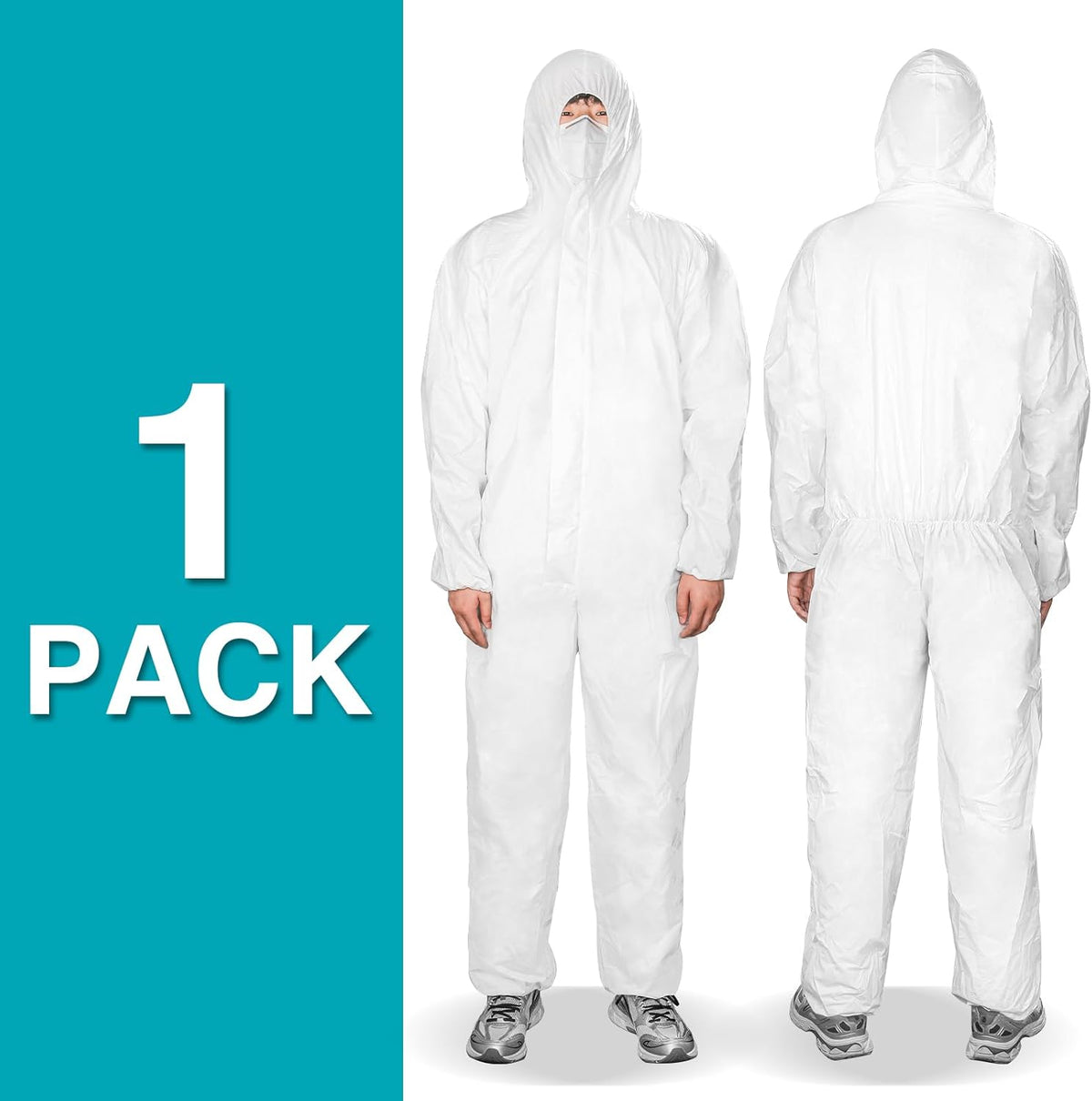 Trajes Hazmat descartables con elásticos 4 tallas