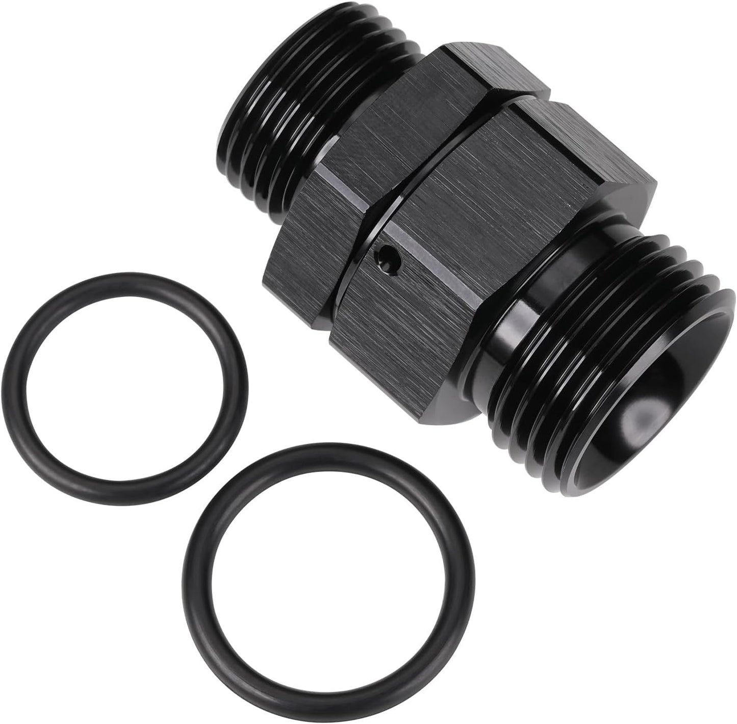 Adaptador acoplador aluminio negro 8AN-10AN